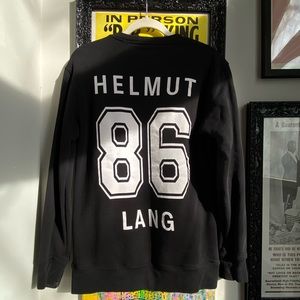 Helmut Lang Oversized Varsity Sweatshirt